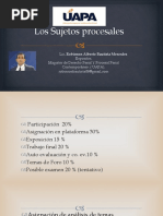 Los Sujetos Procesales Diapositivas