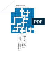 Simple Past Crossword - Exercises