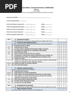 Discapacidades, Comportamientos y Habilidades: 1) Motricidad Gruesa