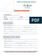 Registro de Inscripcion 2021