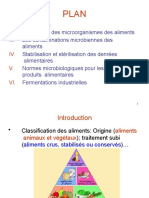 Cours de Microbiologie Alimentaire