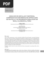 Análisis de Arcillas y Material Comparativo Por Medio de Difracción de Rayos X y Petrografía - Peru