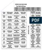 Time Table For BS Classes: Superior College Mian Channu