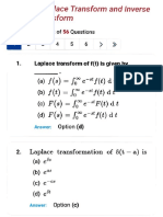 Laplace Transform & Inverse Laplace Transform MCQ