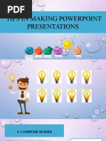 10 Tips in Making PowerPoint Presentations