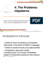 Module 4: The Problems: Cyber Antipatterns