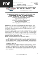 Comparative Study On Advanced Farm Security System Using Internet of Things and Image Processing.