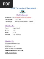 World University of Bangladesh: Final Assignment