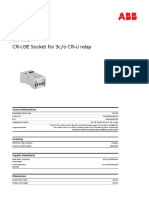 CR-U3E Socket For 3c/o CR-U Relay