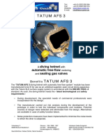 Tatum Afs 3: Diving Helmet Automatic Free-Flow Sealing Gas Valves