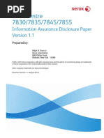 Cert WorkCentre 7830-7835-7845-7855 Information Assurance Disclosure Paper v1.1