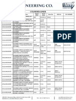 Cylinder Liner: Item Code Item Description Engine Name Model Name Bore Dia Oem No O.E. Number