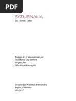 SATURNALIA Monografia Por Ana Maria Coy