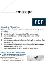 Week 1 Lab #2 - Microscopy & Microscopic Examination of Living Microorganisms 