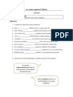 fICHA DE REFUERZO VERBOS REGULARES