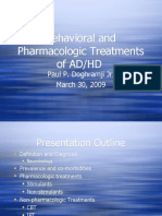 Behavioral and Pharmacologic Treatments of AD/HD