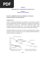 Unidad 3 Hidrodinámica. Principios Fundamentales Capítulo 2 Pérdidas de Carga Localizadas