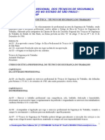 Código de Ética Da Profissão Técnico em Segurança No Trabalho