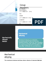 S1 G2 Mechanically Alloyed Metals