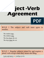 Subject Verb Agreement