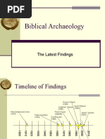 Biblical Archaeology: The Latest Findings