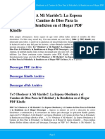 Yo Obedecer A Mi Marido La Esposa Obediente y El Camino de Dios para La Felicidad y La Bendicion en El Hogar