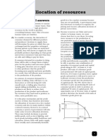 Part 2 The Allocation of Resources: Assessment: Model Answers