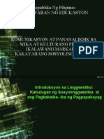 Kakayahang Sosyolinggwistik