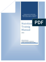 Nutrition Training Manual