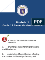 Grade 11 Career Guidance Module