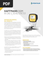 Haffmans In-Line Optical O2 Meter ESPAÑOL