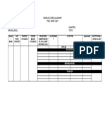 Subject: Quarter: Grade Level: Topic:: Sample Curriculum Map Peac Inset 2021