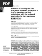 Herrero, Á., Martín, H. S., García de Los Salmones, M. D. M., and Río Peña, A. Del. (2015) - Influence of Country and City Images On Students' Perception of Host Universities