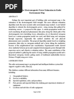 Algorithm For Electromagnetic Power Estimation in Radio Environment Map