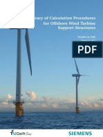 Accuracy of Calculation Procedures For Offshore Wind Turbine Support Structures