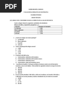 Evaluacion de Matematica Grado Tercero Segundo Periodo