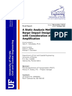 A Static Analysis Method For Barge-Impact Design of Bridges With Consideration of Dynamic Amplification