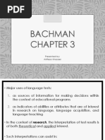 Bachman Chapter 3