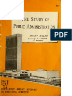 The Study of Public Administration by DWIGHT WALDO PDF