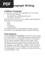 Paragraph Writing