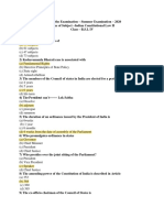 Constitutional Law II MCQ BSL IV