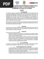 Concurso de Composición de Morenada Puneña Por La Declaratoria de Patrimonio Cultural de La Nación