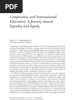 Comparative and International Education: A Journey Toward Equality and Equity