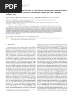 Jagesvar Verma - A Comparative Study On The Effect of Electrode On Microstructure and Mechanical Properties of Dissimilar Welds of 2205 Austeno-Ferritic and 316L Austenitic Stainless Steel