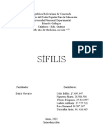 Trabajo Sobre La Sífilis