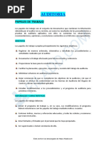 AUDITORIA Papeles de Trabajo