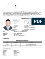 Bilal Zafar CV