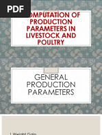 Production Parameters Problem Solving