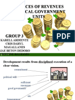 Sources of Revenues of Local Government Units Sources of Revenues of Local Government Units