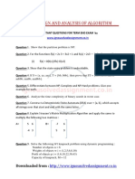 Mcs-031: Design and Analysis of Algorithm: Downloaded From